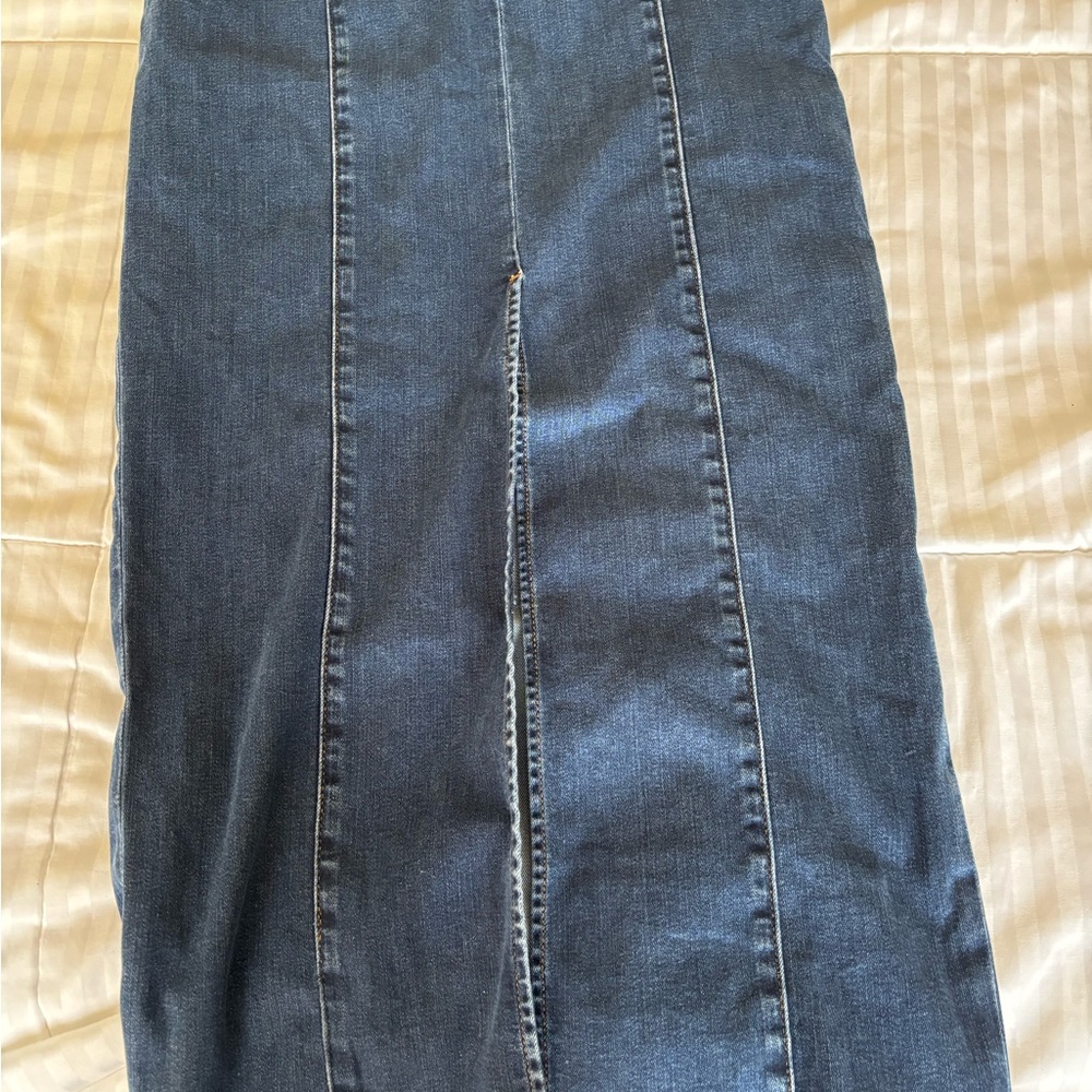 Reformation Kendi Sleeveless Denim Midi Dress NWT brand new - Picture 11 of 15
